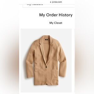 Cecile relaxed sweater-blazer
J.Crew